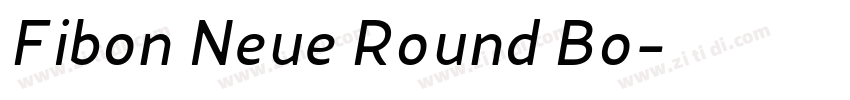 Fibon Neue Round Bo字体转换